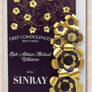 bunga papan kertas Bintang Florist Gresik