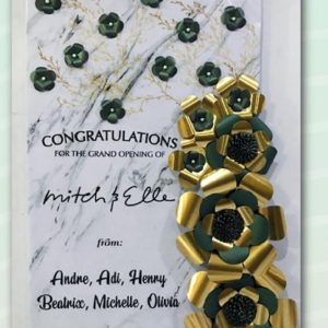 bunga papan kertas Bintang Florist Gresik