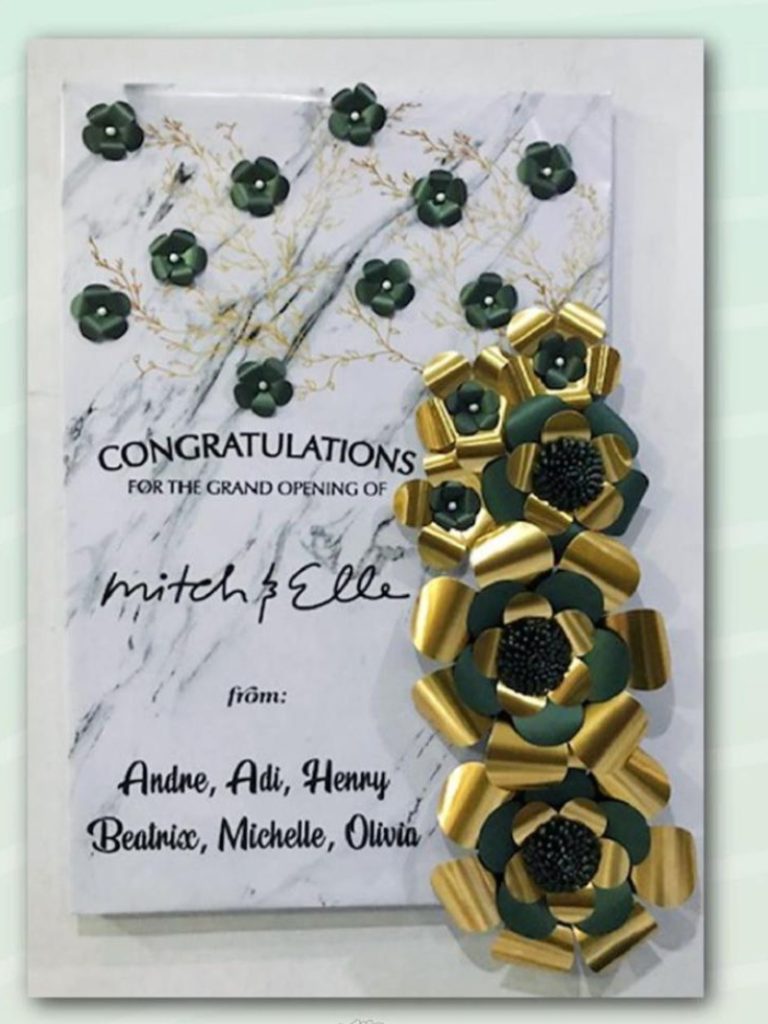 bunga papan kertas Bintang Florist Gresik