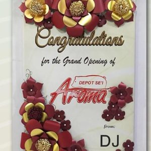 bunga papan kertas Bintang Florist Gresik