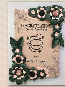 bunga papan kertas Bintang Florist Gresik