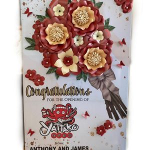 papan bunga kertas Bintang Florist Gresik
