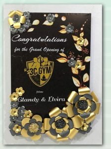 bunga papan kertas Bintang Florist Gresik