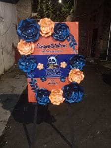 bunga papan kertas