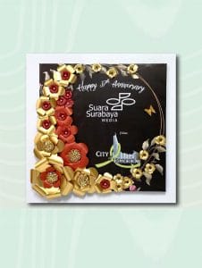 bunga papan kertas Bintang Florist Gresik