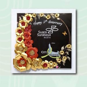 bunga papan kertas Bintang Florist Gresik