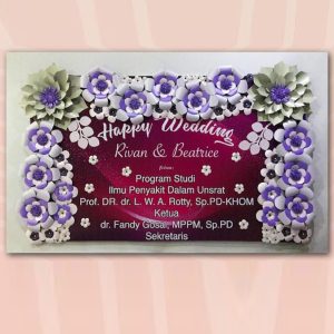 bunga papan kertas Bintang Florist Gresik