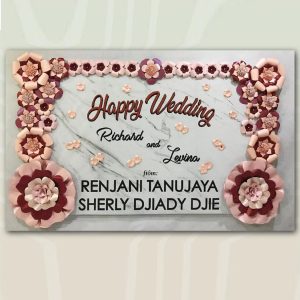bunga papan kertas Bintang Florist Gresik