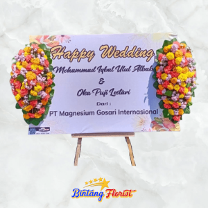 papan bunga wedding bintang florist gresik