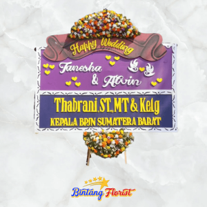 Bunga Papan Wedding Bintang Florist Gresik