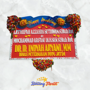Papan Bunga Wedding Bintang Florist Gresik