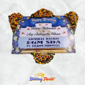 Papan Bunga Wedding Bintang Florist Gresik