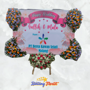 Papan Bunga Wedding Bintang Florist Gresik