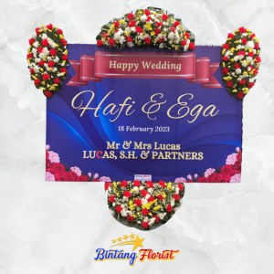 Papan Bunga Wedding Bintang Florist Gresik